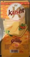 Mängden socker i Fromage gouda en tranches