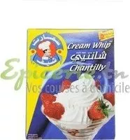 Mängden socker i Crème Chantilly