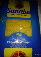 Mängden socker i Cheveux d'ange Sanabel carthage