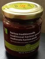 Mängden socker i Harissa Traditionnelle à l'huile d'olive extra vierge.