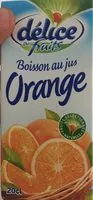 Mängden socker i Boisson au jus d'orange