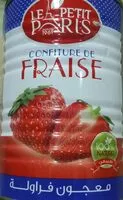 Mängden socker i confiture de fraise