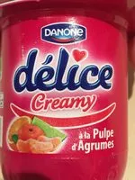 Mängden socker i creamy ( A la pulpe d'agrumes )