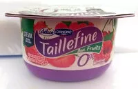 Mängden socker i Taillefine aux fruits 0% Fruits rouges
