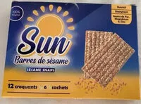 Mängden socker i Barres de sésame