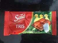 Mängden socker i TRIS ( chocolat au lait )