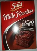 Mängden socker i Cacao en poudre