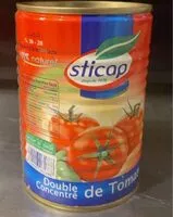 Mängden socker i Double concentré de tomates
