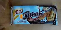 Mängden socker i Saïda Break Classic Goût Chocolat