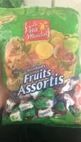 Mängden socker i fruits assortis bonbons