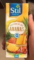 Mängden socker i Boisson au jus Ananas