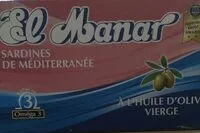 Mängden socker i Sardines de mediterranée