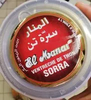 Mängden socker i SORRA ( VENTRECHE DE THON )