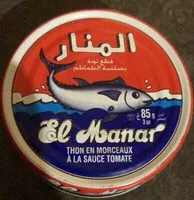 Mängden socker i thon en morceaux à la sauce tomate