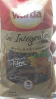 Mängden socker i Les Integrales penne avoine et blé complet