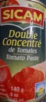 Mängden socker i Double concentré de tomates
