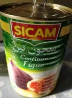 Mängden socker i Confiture de figue