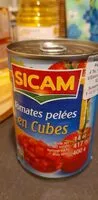 Mängden socker i tomate pelée en cubes