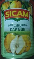 Mängden socker i confiture coing recette du Cap Bon