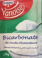 Mängden socker i Bicarbonate de soude alimentaire