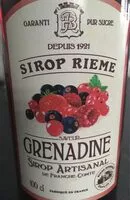 Mängden socker i Sirop rieme grenadine