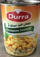 Mängden socker i Kichererbsen (gekocht)