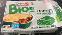 Mängden socker i Lasagnes aux Legumes Bio