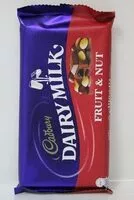 Mängden socker i Cadbury Fruit&nut -