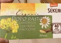 Mängden socker i Dopo pasto tisana