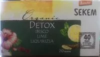 Mängden socker i Tisana organic detox ibisco lime liquirizia