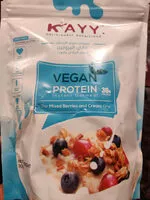 Mängden socker i KAYY vegan protein mixed berries and cream