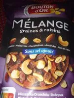 Mängden socker i Mélange graines et raisins