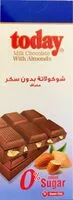 Mängden socker i Today milk chocolate with almonds