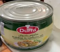 Mängden socker i Makdous in Sunflower Olil