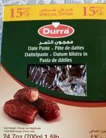 Mängden socker i Pasta de dátiles