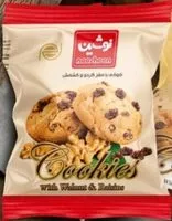 Mängden socker i Cookies with Walnut & Raisins