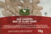 Mängden socker i Noix de cajou crues