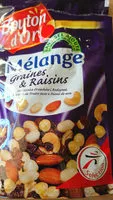 Mängden socker i mélange graines et raisins