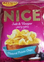 Mängden socker i Nice salt & vinegar potato chips