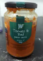 Mängden socker i Tomato & Basil Pasta Sauce