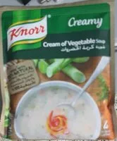 Mängden socker i Cream of vegetables soup