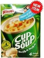 Mängden socker i Knorr Cup a Soup Cream of Mushroom