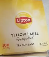 Mängden socker i Yellow Label Quality Black Tea Bags