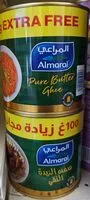 Mängden socker i سمن الزبدة النقي (المراعي)