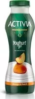 Mängden socker i Activia Yoghurt Go Mango & Peach