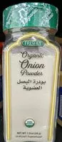 Mängden socker i Freshly's organic onion powder jar -  54 grammes