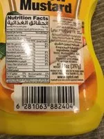 Mängden socker i Yellow mustard