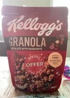 Mängden socker i Granola chocolate with hazelnuts