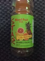 Mängden socker i Mixed fruit drink