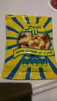 Mängden socker i Salted cashews